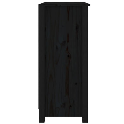 Senkki musta 70x35x80 cm täysi mänty