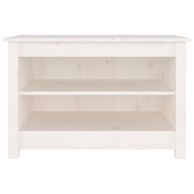 Kenkäpenkki valkoinen 70x38x45,5 cm täysi mänty