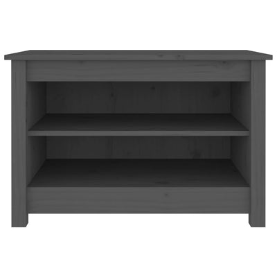 Kenkäpenkki harmaa 70x38x45,5 cm täysi mänty