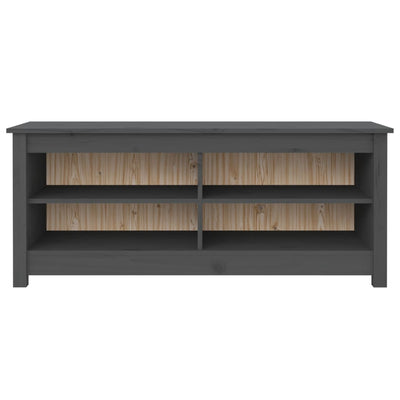 Kenkäpenkki harmaa 110x38x45,5 cm täysi mänty