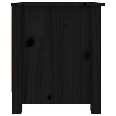 Kenkäkaappi musta 70x38x45,5 cm täysi mänty