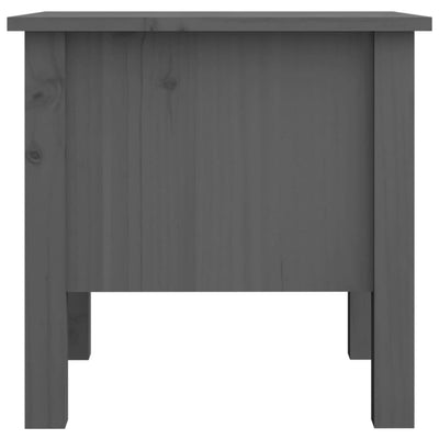 Sivupöydät 2 kpl harmaa 40x40x39 cm täysi mänty