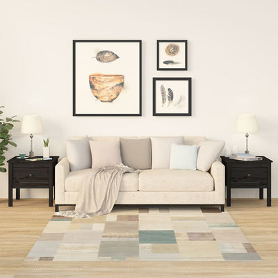 Musta sivupöydät Gevisan 50x50x49cm (2 kpl mänty)