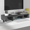 Näyttöteline harmaa 60x24x10,5 cm täysi mänty