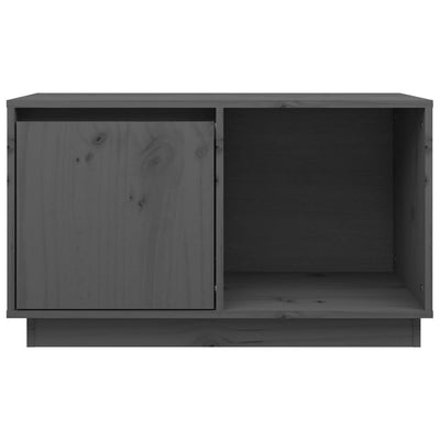TV-taso harmaa 74x35x44 cm täysi mänty
