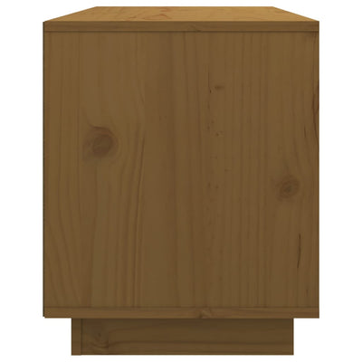 TV-taso hunajanruskea 74x35x44 cm täysi mänty