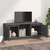 TV-taso harmaa 110,5x35x44 cm täysi mänty