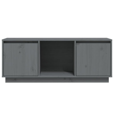 TV-taso harmaa 110,5x35x44 cm täysi mänty
