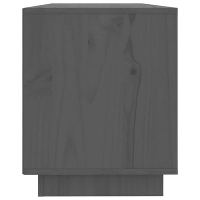 TV-taso harmaa 110,5x35x44 cm täysi mänty
