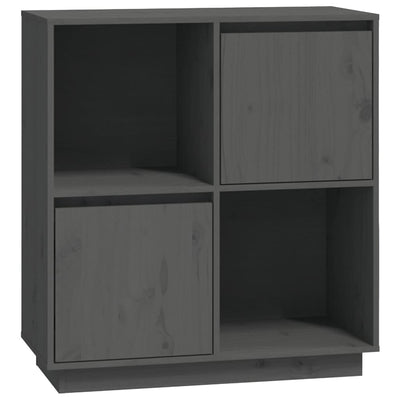 Senkki harmaa 74x35x80 cm täysi mänty