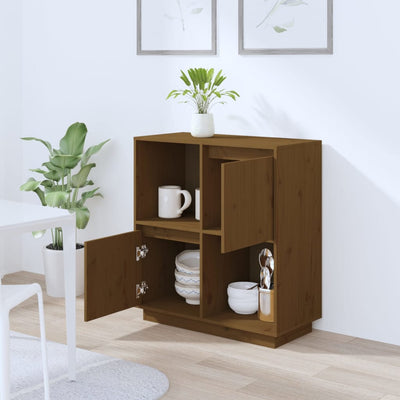 Senkki hunajanruskea 74x35x80 cm täysi mänty