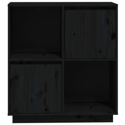 Senkki musta 74x35x80 cm täysi mänty