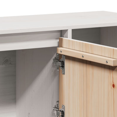 Valkoinen senkki Claudel 110,5x35x80cm (mänty)