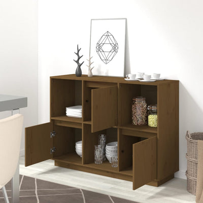 Senkki hunajanruskea 110,5x35x80 cm täysi mänty