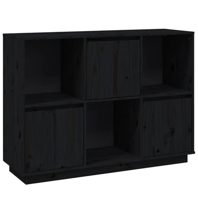 Senkki musta 110,5x35x80 cm täysi mänty