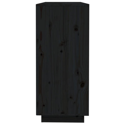 Senkki musta 110,5x35x80 cm täysi mänty