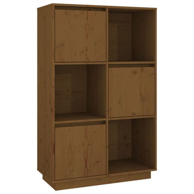 Kaappi hunajanruskea 74x35x117 cm täysi mänty