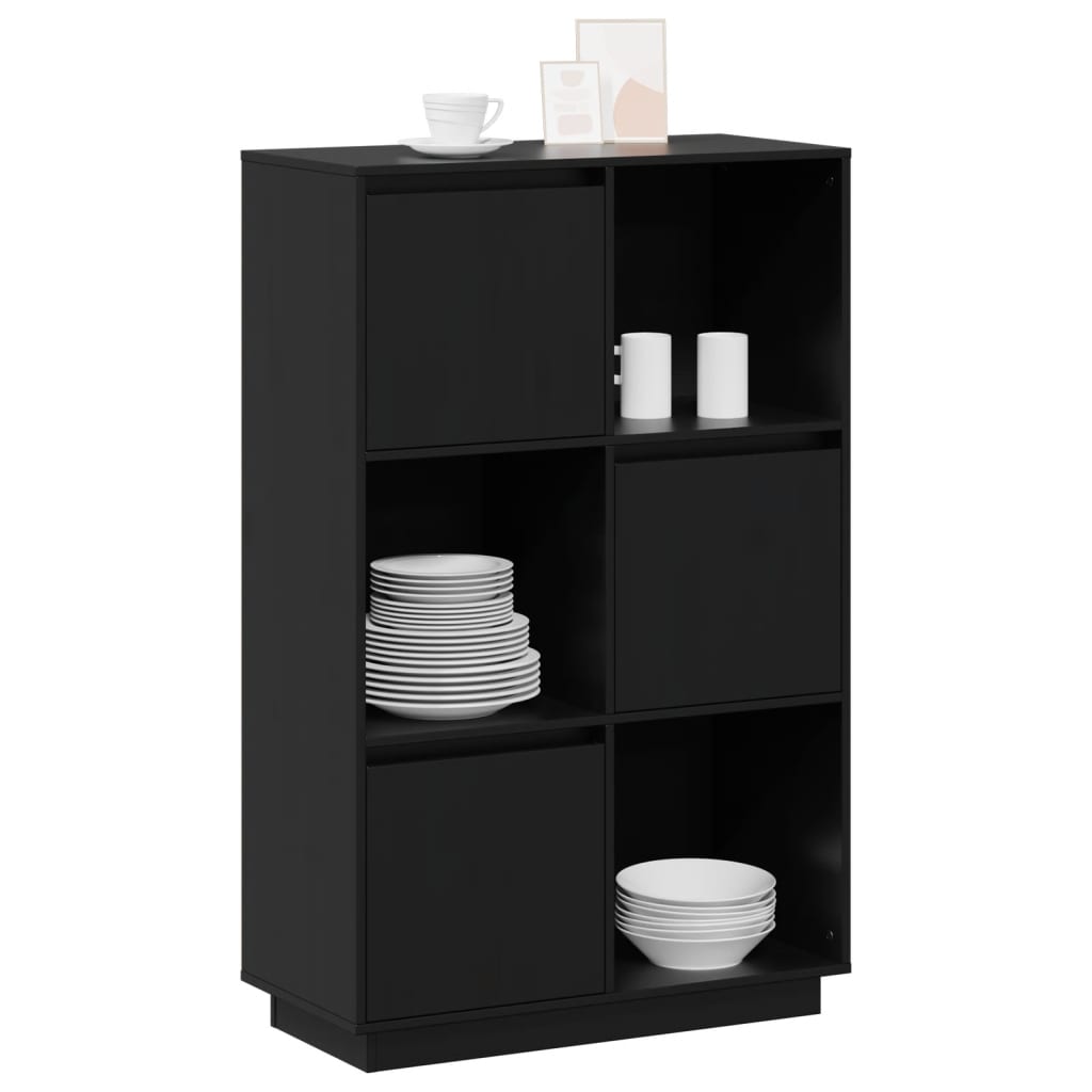 Musta kaappi Toto 74x35x117cm (mänty)