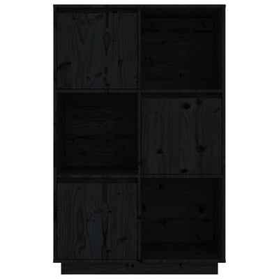 Kaappi musta 74x35x117 cm täysi mänty