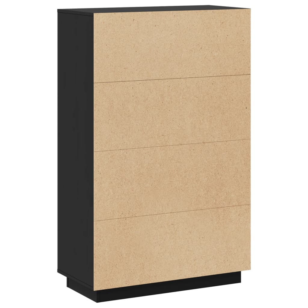 Musta kaappi Toto 74x35x117cm (mänty)