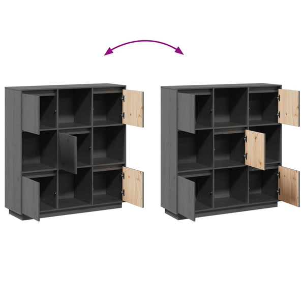 Harmaa kaappi Fanilia 110,5x35x117cm (mänty)