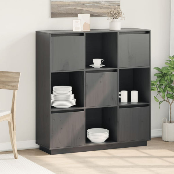 Harmaa kaappi Fanilia 110,5x35x117cm (mänty)