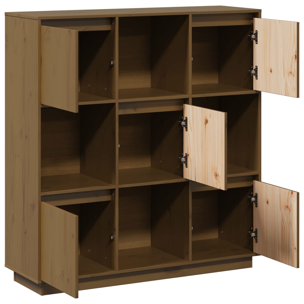 Hunajanruskea kaappi Fanilia 110,5x35x117cm (mänty)