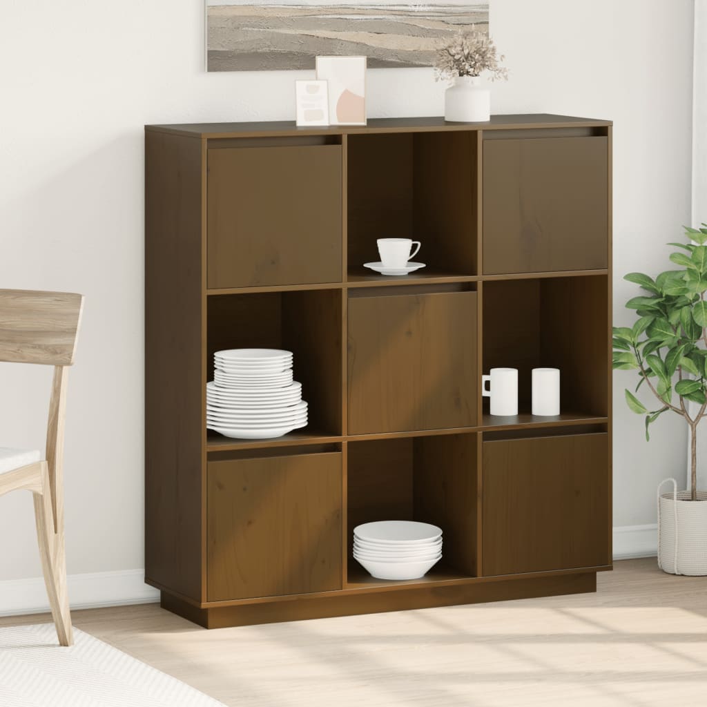 Hunajanruskea kaappi Fanilia 110,5x35x117cm (mänty)
