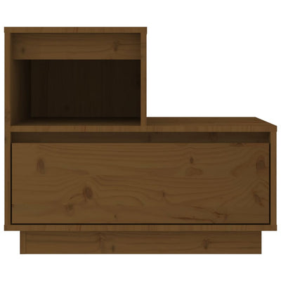 Yöpöydät 2 kpl hunajanruskea 60x34x51 cm täysi mänty