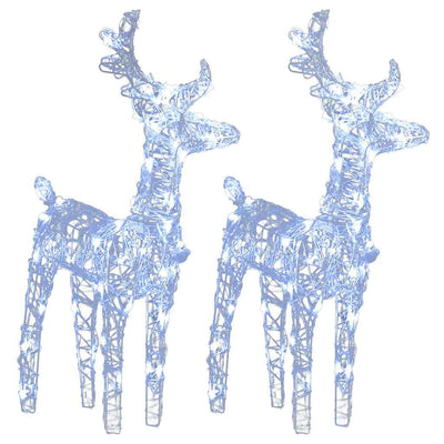 Valkoinen jouluporot Kody 80 LED-valoa (2 kpl kylmä akryyli)