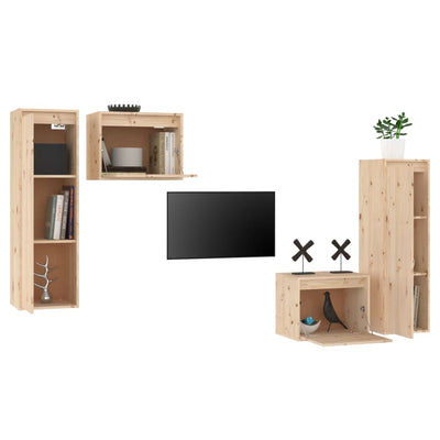 TV-tasot 4 kpl täysi mänty