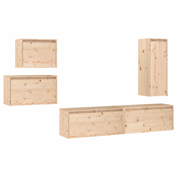 Täysi mänty TV-tasot 5 kappaletta