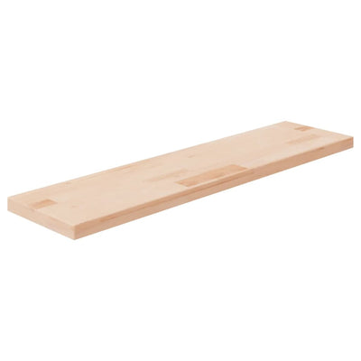 Hyllylevy 80x20x2,5 cm käsittelemätön täysi tammi