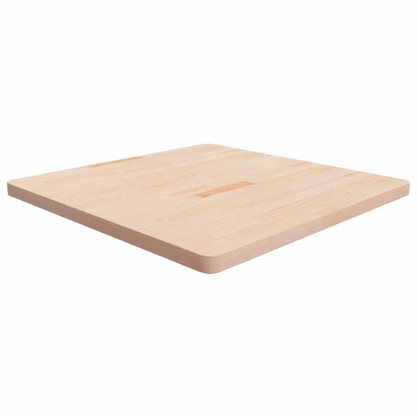 Neliönmuotoinen pöytälevy 90x90x4 cm käsittelemätön tammi