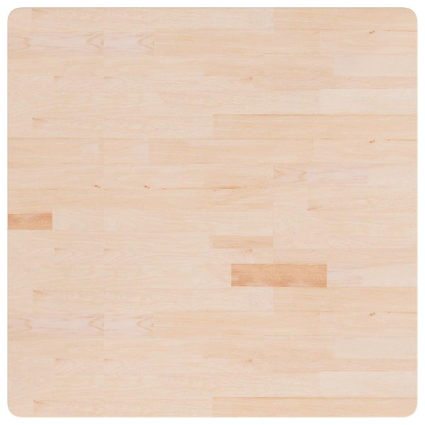 Neliönmuotoinen pöytälevy 90x90x4 cm käsittelemätön tammi