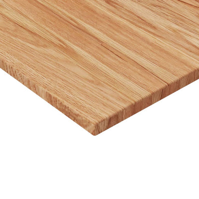 Pöytälevy neliö vaaleanruskea 80x80x1,5 cm käsitelty tammi