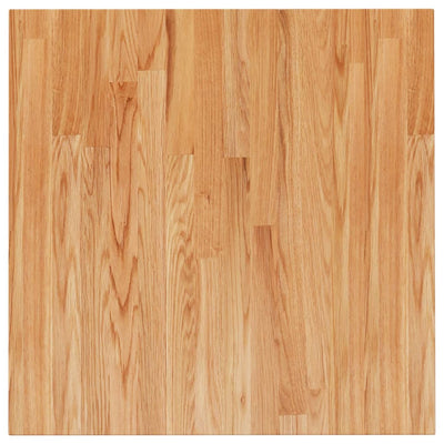 Pöytälevy neliö vaaleanruskea 60x60x2,5 cm käsitelty täystammi