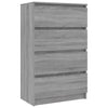 Senkki harmaa Sonoma 60x35x98,5 cm tekninen puu