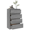 Senkki harmaa Sonoma 60x35x98,5 cm tekninen puu