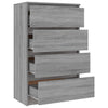 Senkki harmaa Sonoma 60x35x98,5 cm tekninen puu