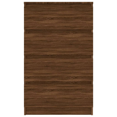 Senkki ruskea tammi 60x35x98,5 cm tekninen puu