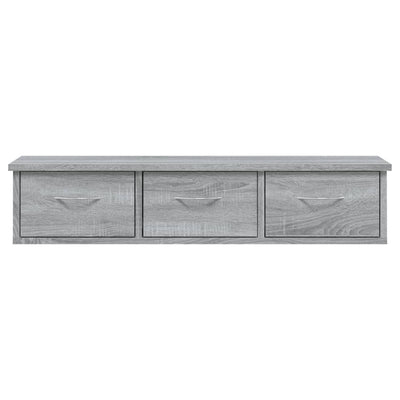 TV-seinäkaappi harmaa Sonoma 88x26x18,5 cm tekninen puu