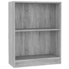 Kirjahylly harmaa Sonoma 60x24x76 cm tekninen puu