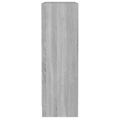 Kirjahylly harmaa Sonoma 60x24x76 cm tekninen puu