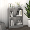 Kirjahylly harmaa Sonoma 60x24x76 cm tekninen puu