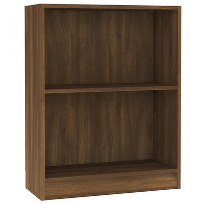 Kirjahylly ruskea tammi 60x24x76 cm tekninen puu