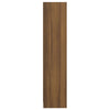 Kirjahylly ruskea tammi 60x24x109 cm tekninen puu