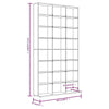 CD-hylly harmaa Sonoma 102x23x177,5 cm tekninen puu