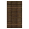 CD-hylly ruskea tammi 102x23x177,5 cm tekninen puu