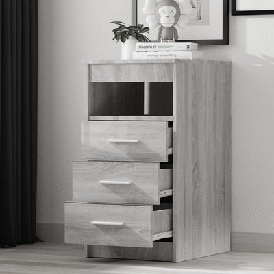 Laatikosto harmaa Sonoma 40x50x76 cm tekninen puu